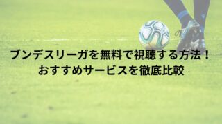 ブンデスリーガを無料で視聴する方法！おすすめサービスを徹底比較